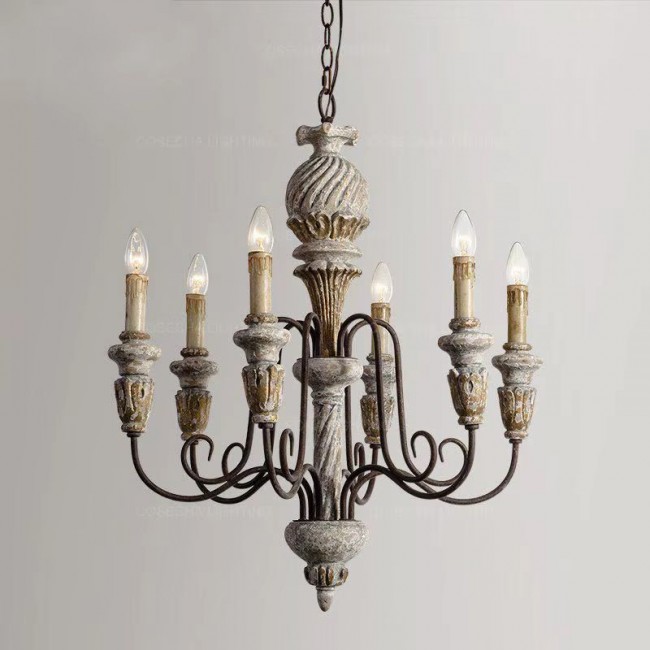 وحده اضاءه سقفيه فنية تجمع بين الأناقة الفرنسية والتصميم الريفيL9348