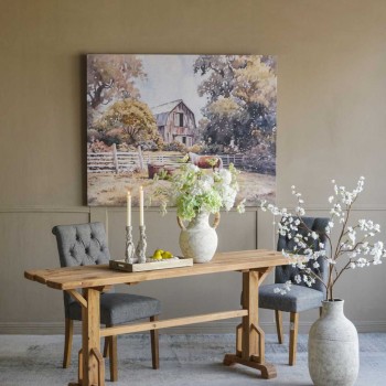 كونسول مصنوعه من الخشب الصلب الطبيعي باللون الطبيعي للخشب والتي تظهر من خلاله تفاصيل الطبيعيه للعروق8628