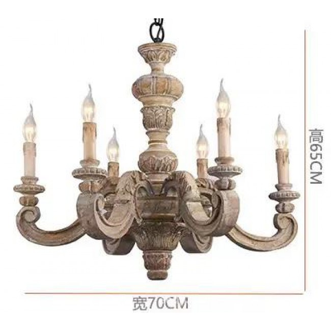 وحده اضاءه سقفيه مصنوعه من الخشب الطبيعي تجمع بين الأناقة الفرنسية والتصميم الريفي العتيق9346