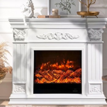 كونسول مدفأة كهربائية ديكورية بتصميم أوروبي كلاسيكي9775