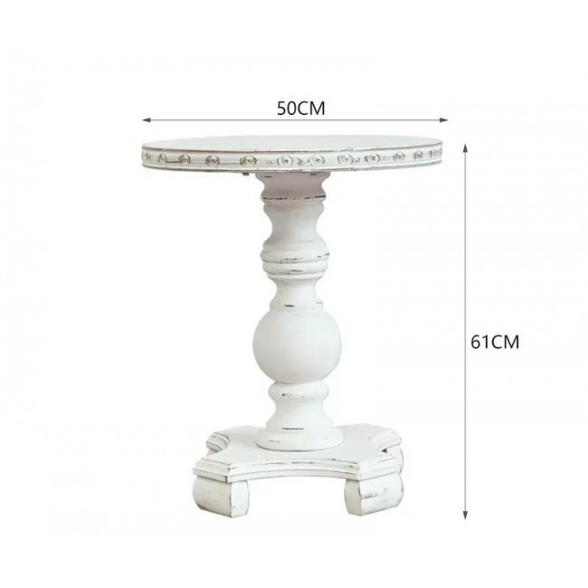 طاولة جانبية كلاسيكية بتصميم "فينتاج" يجمع بين الأناقة والعملية، وهي مثالية لإضافة لمسة فنية لغرف المعيشة أو مداخل المنازلL9592