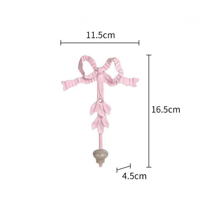 علاق جداري بتصميم الفيونكه قطعة ديكور رقيقة تجمع بين سحر الطراز الفرنسي والعمليةL9571 علاق جداري بتصميم الفيونكه قطعة ديكور رقيقة تجمع بين سحر الطراز الفرنسي والعمليةL9571