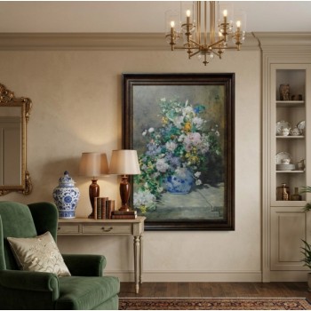 لوحه جداري كا نفس باطار خشبي مثالية لعشاق الفن الكلاسيكيL8674