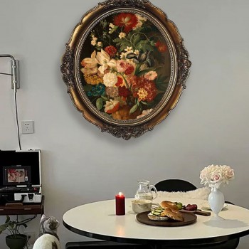 لوحه جداري بيضاوي بتصميم اوربي فاخر L8670