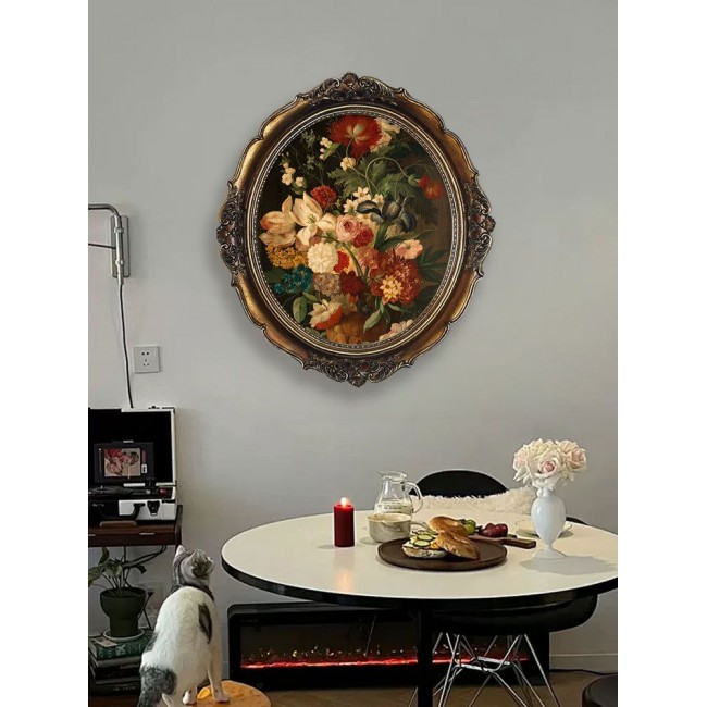 لوحه جداري بيضاوي بتصميم اوربي فاخر L8670
