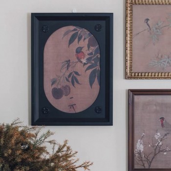 لوحه فنيه كلاسيكيه باطار خشبي فاخر مستوحاه من الفن الاسيوي 9624