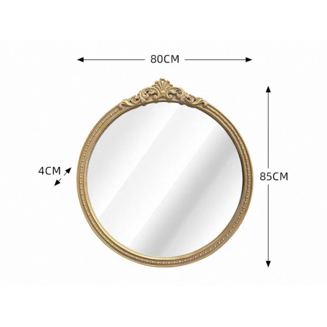 مرايا جداريه باطار ذهبي بتصميم ملكي راقي كلاسيكي 9599