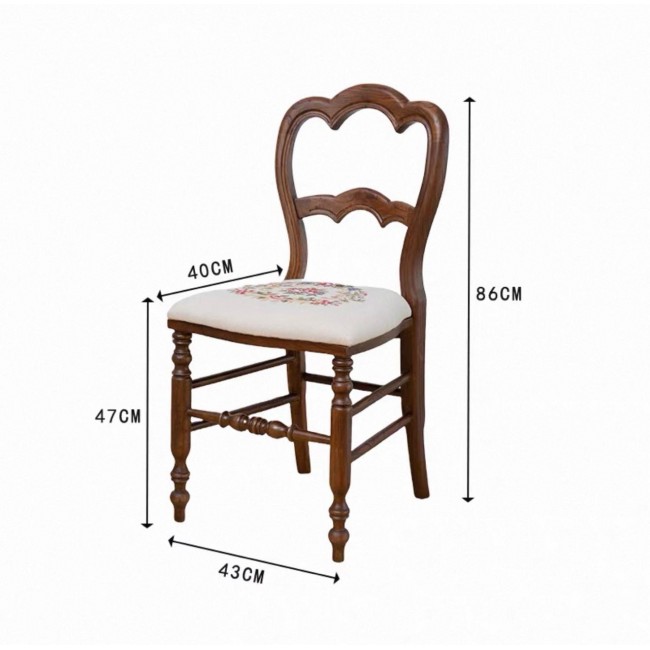 كرسي مصنوعه من الخشب الطبيعي بتصميم فينتاج فكتوري بلمسه ملكيه L9615 كرسي مصنوعه من الخشب الطبيعي بتصميم فينتاج فكتوري بلمسه ملكيه L9615