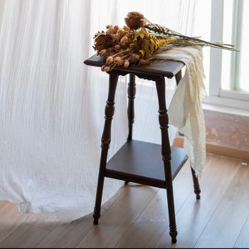 طاوله جانبيه من الفخامه كلاسيكيه  ودفء الخشب الطبيعي إلى منزلك مع طاولة الخدمة ذات الدورين9607