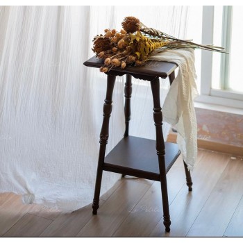 طاوله جانبيه من الفخامه كلاسيكيه  ودفء الخشب الطبيعي إلى منزلك مع طاولة الخدمة ذات الدورين9607