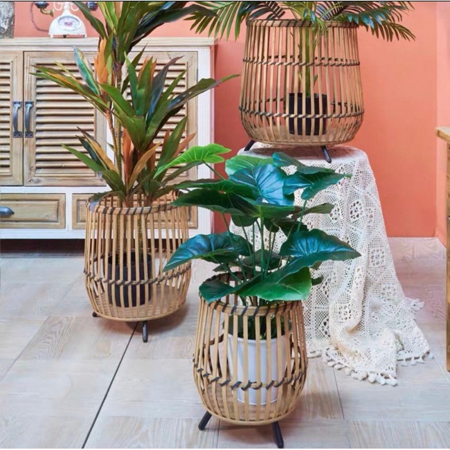 طقم المكون من ثلاث سلال خشبية بتصميم بوهيمي يضيف لمسة من الدفء والجمال الطبيعي إلى مساحتك الخاصة9600 طقم المكون من ثلاث سلال خشبية بتصميم بوهيمي يضيف لمسة من الدفء والجمال الطبيعي إلى مساحتك الخاصة9600