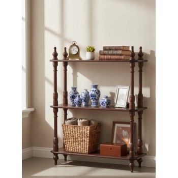 رف كلاسيكي بتصميم فرنسي تجمع بين جمال الفني والوظيفيه L9658