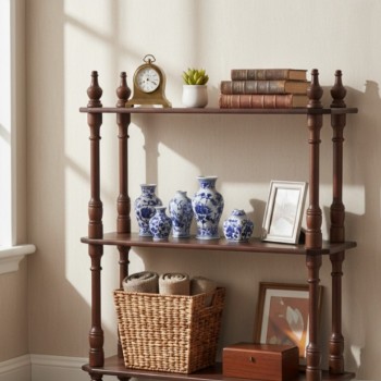 رف كلاسيكي بتصميم فرنسي تجمع بين جمال الفني والوظيفيه L9658