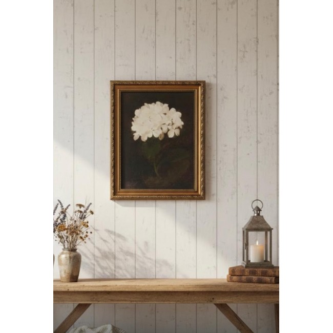 لوحه فنيه جداري مطبوع  كانفس  باطار خشبي مزخرف بلمسات اوربيه متوفر 3 احجام مختلفه 7345