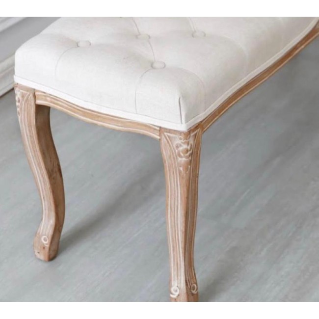 بنش طبيعي من خشب البلوط وأجود أنواع الاقمشه المنحوتة بحرفيه عاليه 9089