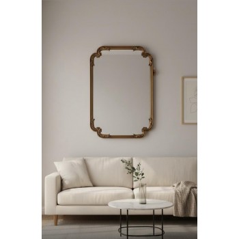 مرايا جداري باطار مزخرف بتصميم اوربي كلاسيك 9292