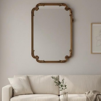 مرايا جداري باطار مزخرف بتصميم اوربي كلاسيك 9292