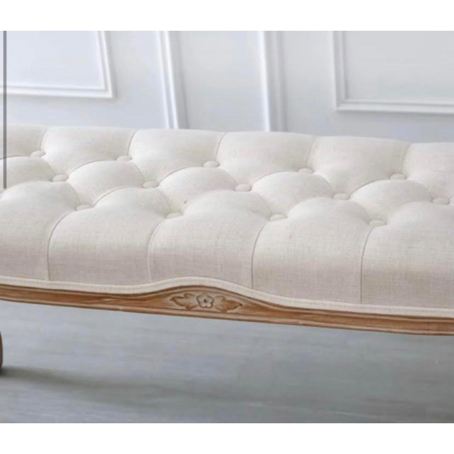 بنش طبيعي من خشب البلوط وأجود أنواع الاقمشه المنحوتة بحرفيه عاليه 9089