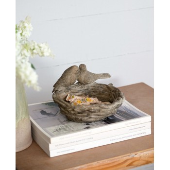 تحفه عش عصافير مصنوع من الراتنج 8252