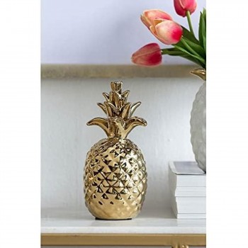 تحفة أناناس ديكوري بلون ذهبي متوفر الحجمين 8227 تحفة أناناس ديكوري بلون ذهبي متوفر الحجمين 8227