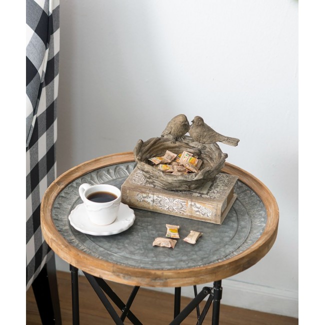 تحفه عش عصافير مصنوع من الراتنج 8252