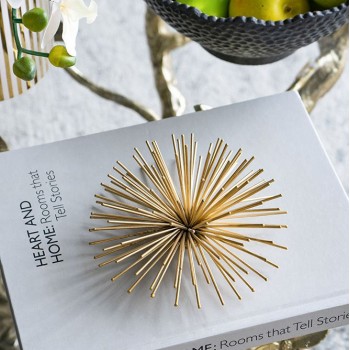 كرة زينة معدنية ذهبيه بتصميم بجسم قنفذ شوكي 8233 كرة زينة معدنية ذهبيه بتصميم بجسم قنفذ شوكي 8233