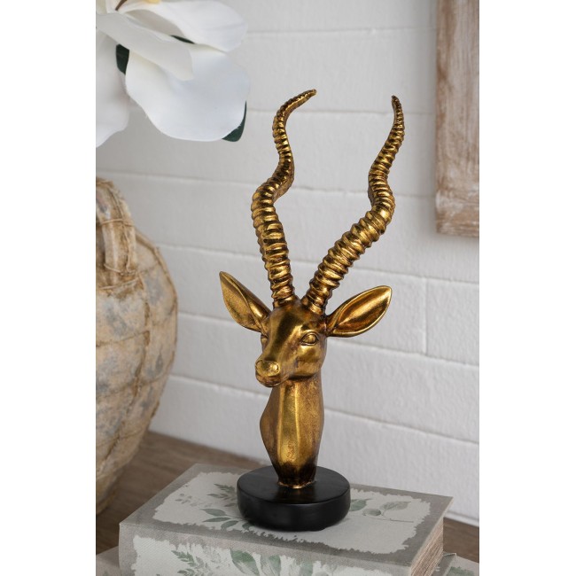 تحفه ديكور راس غزال مصنوع من الراتنج 8175