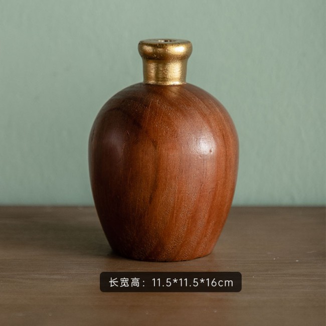 زهريه مصنوع من الخشب الطبيعي -3922 زهريه مصنوع من الخشب الطبيعي -3922