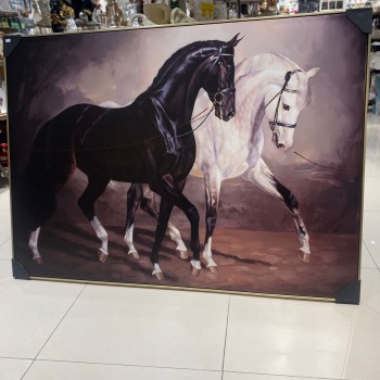 لوحه باطار خشبي مذهب -L2245 لوحه باطار خشبي مذهب -L2245