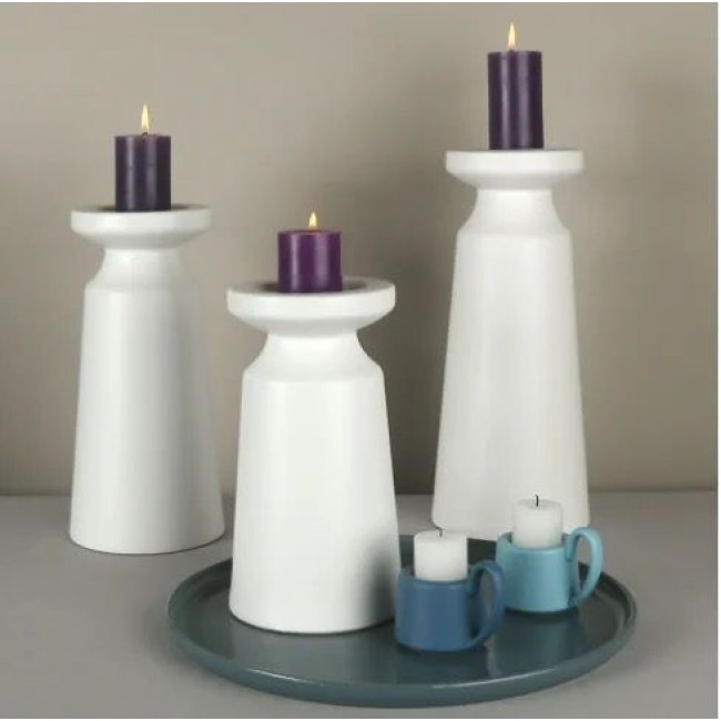 حامل شمعه مصنوع من سراميك طقم مكون من3 قطع -2619 حامل شمعه مصنوع من سراميك طقم مكون من3 قطع -2619