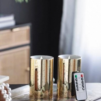 طقم شموع انيقه تعمل برموت متوفر عدة احجام مختلفه 7808