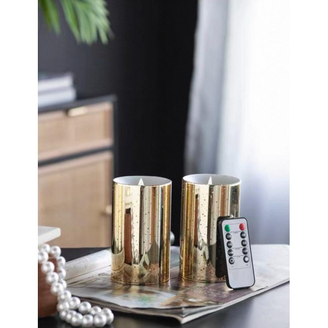 طقم شموع انيقه تعمل برموت متوفر عدة احجام مختلفه 7808