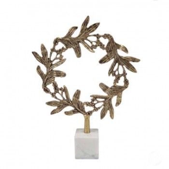 تحفه اكليل معدن بقاعده رخام بتصميم أوربي 7987