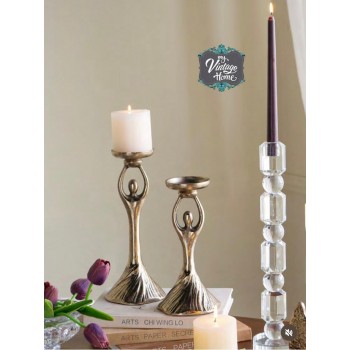 شمعدان فنتج بتصميم انيق يرمز للانوثه والرقي متوفر الحجمين 8428