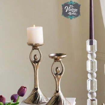 شمعدان فنتج بتصميم انيق يرمز للانوثه والرقي متوفر الحجمين 8428