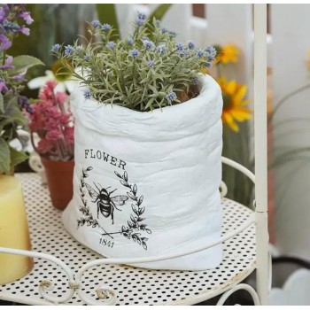 مركن زرع يضفي جمال لديكور المنزل بتصميم كيس مطبوع برسمات انيقه 9107 مركن زرع يضفي جمال لديكور المنزل بتصميم كيس مطبوع برسمات انيقه 9107