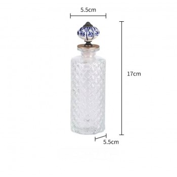 زجاجيه شفافه لتعبئة العطور بسداده كلاسكيه 9116 زجاجيه شفافه لتعبئة العطور بسداده كلاسكيه 9116