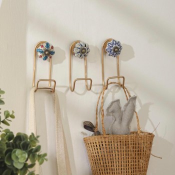 طقم تعليق جداري معدن فاخر بتفاصيل اوربي العدد3 قطع 9112