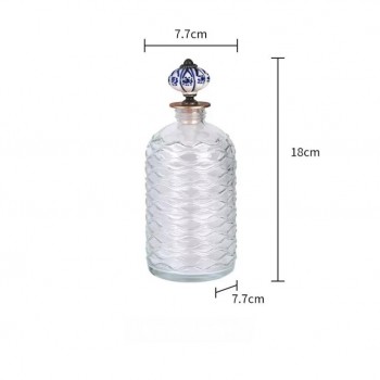 زجاجه لتعبئة العطور بسداد فاخره بتصميم اوربي 9114