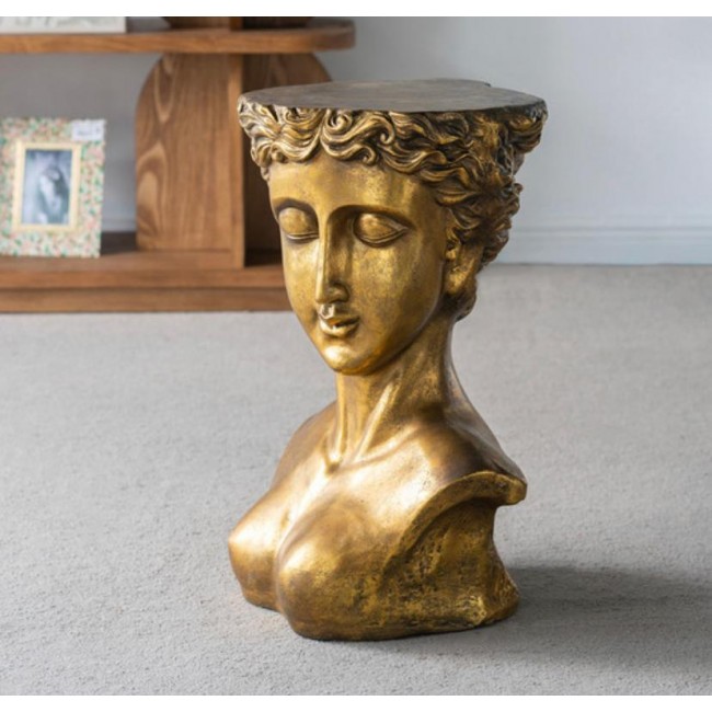 طاوله جانبيه فايبر بتصميم امراءه على الطراز الروماني مثالي لديكور المنزل