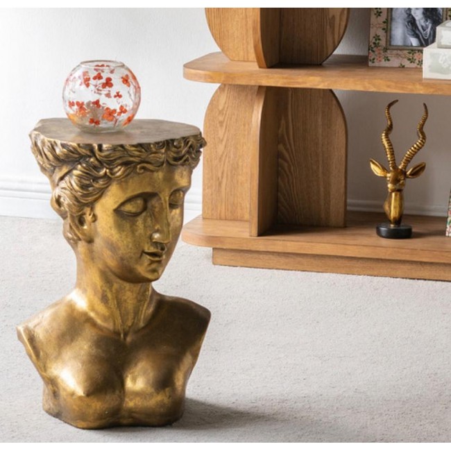 طاوله جانبيه فايبر بتصميم امراءه على الطراز الروماني مثالي لديكور المنزل