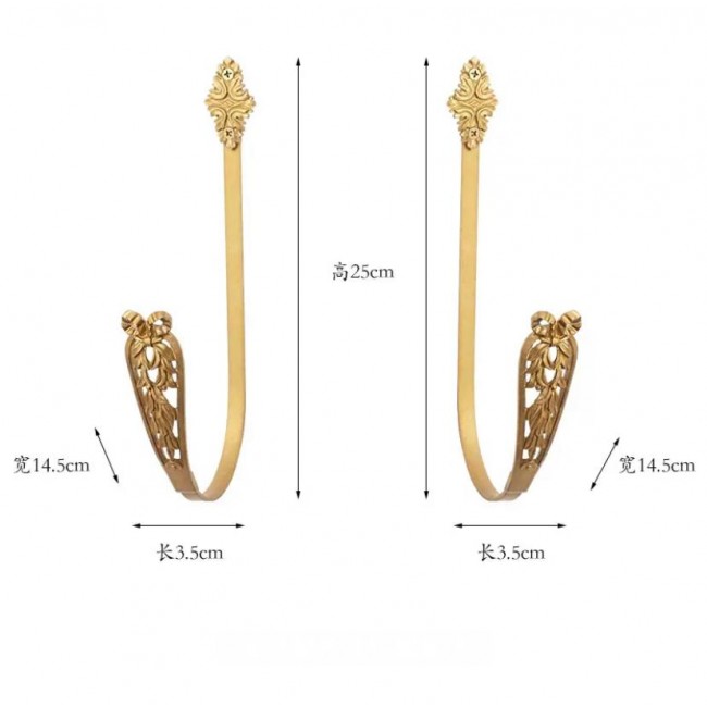 طقم حامل ستاره معدن بزخارف فاخره بتصميم اوربي العدد2 9137