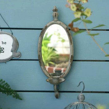 مرايا جداريه وشمعدان فنتج معدن بتصميم اوربي 9105