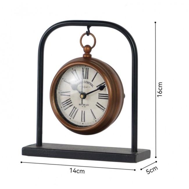 ساعه معلقه معدن بتفاصيل كلاسيكيه اوربي فاخره 9101