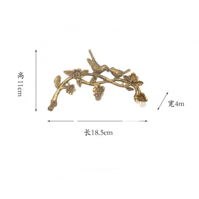 علاقه بتصميم غصن معدن وطيور ذهبي بلمسات جماليه لديكور المنزل 9140 علاقه بتصميم غصن معدن وطيور ذهبي بلمسات جماليه لديكور المنزل 9140