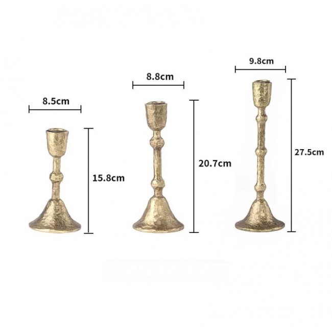 طقم شمعدان معدن ذهبي بتصميم اوربي مثالي لديكور المنزل 9101 طقم شمعدان معدن ذهبي بتصميم اوربي مثالي لديكور المنزل 9101