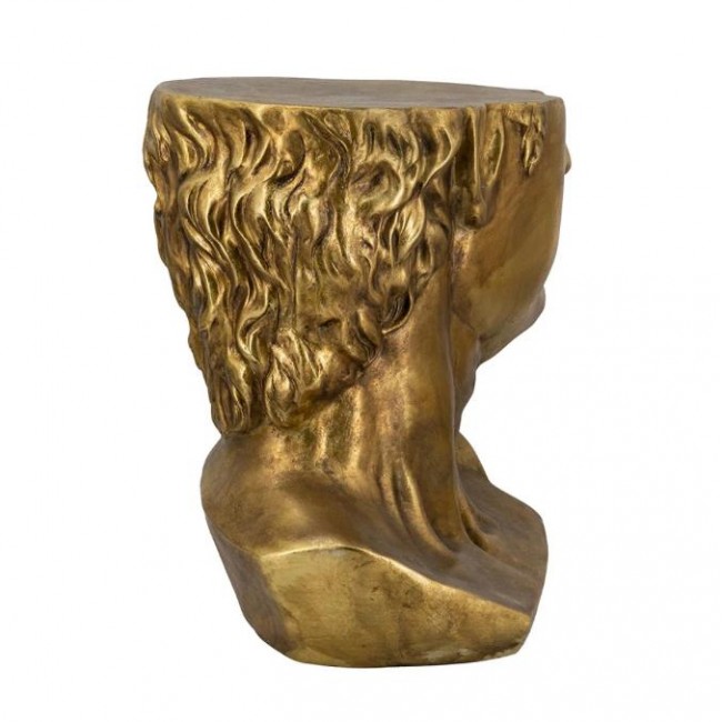 طاوله جانبيه من فايبر بتصميم نصف وجه لرجل رماني ذهبي يضيف لمسات جماليه لديكور المنزل 8179 طاوله جانبيه من فايبر بتصميم نصف وجه لرجل رماني ذهبي يضيف لمسات جماليه لديكور المنزل 8179