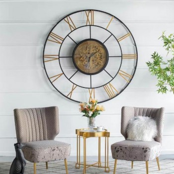 ساعه جداريه بتصميم مودرن بلمسات اوربيه 8236