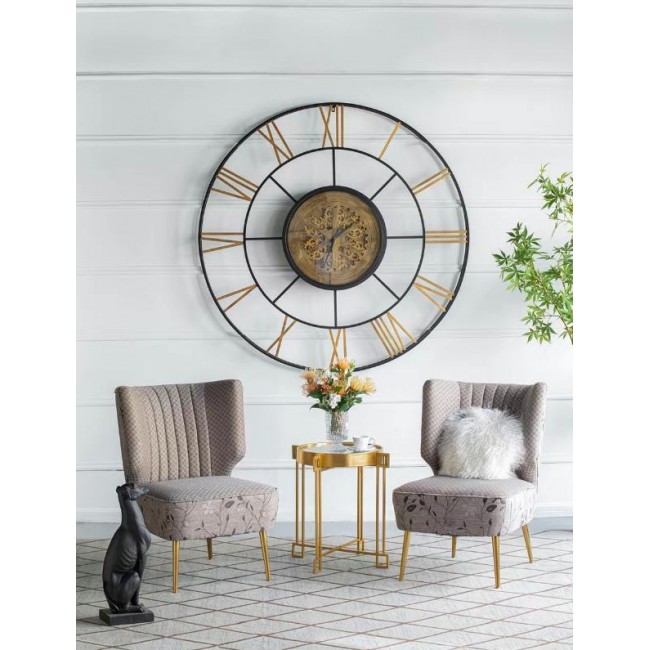 ساعه جداريه بتصميم مودرن بلمسات اوربيه 8236