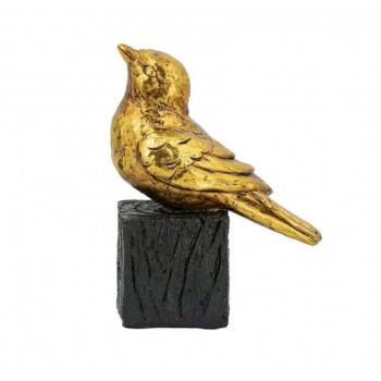 تحفه عصفور مذهب فوق غصن من راتنج بتصميم اوربي 8176 تحفه عصفور مذهب فوق غصن من راتنج بتصميم اوربي 8176